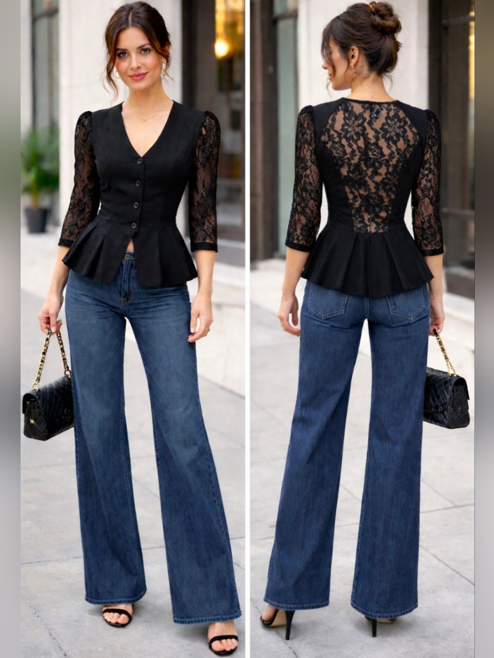Sishi Australia Vintage Black Lace Peplum Top – Rare
Beautifully unique
